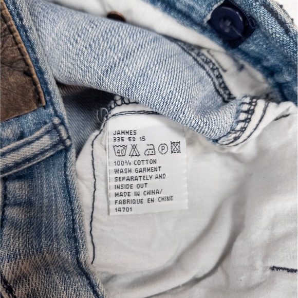 Vintage Y2K Cars Jeans - Men's Straight Leg Stencil Logo Denim Pants -β Size 14 - Picture 7 of 12